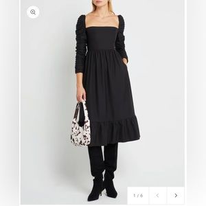 o.p.t. Midi Black Dress